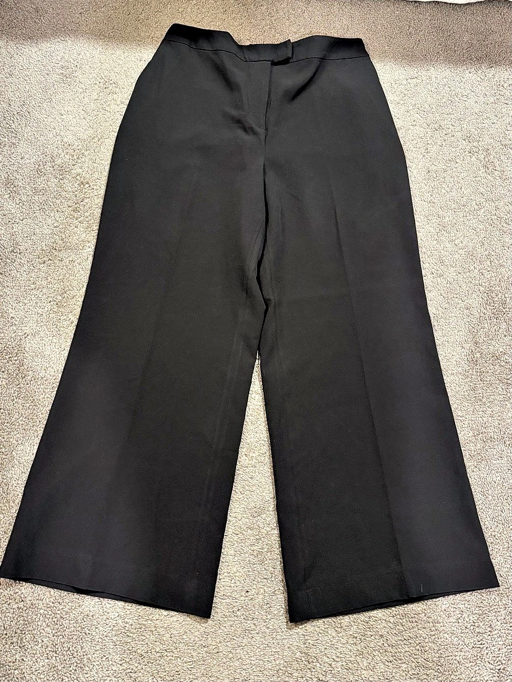 Black Label by Chico's Wide Leg Trouser Pant in Black Size 18 - Like New